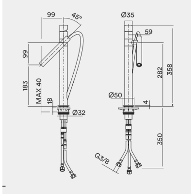 Quadro Design Kitchen змішувач до кухні 400B