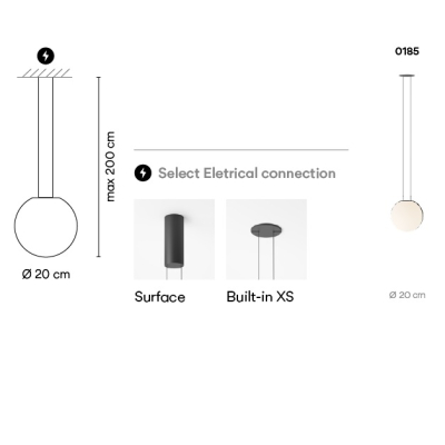 Vibia Pendant Volumetric Diffuser стельовий світильник 0185