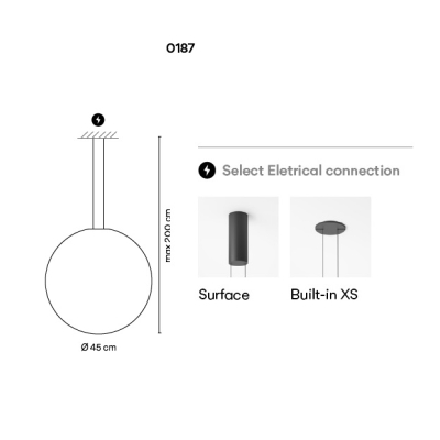 Vibia Pendant Volumetric Diffuser стельовий світильник 0187