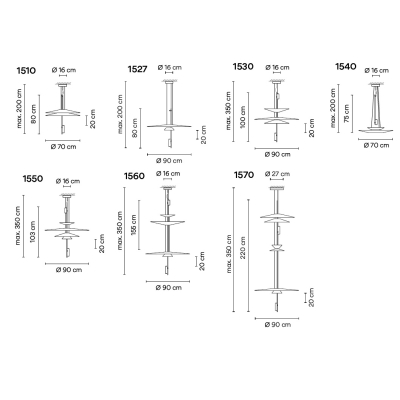 Vibia Flamingo стельовий світильник 1510