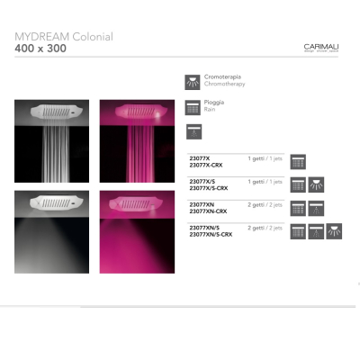 Carimali Design MyDream Classico душова лійка 40*30