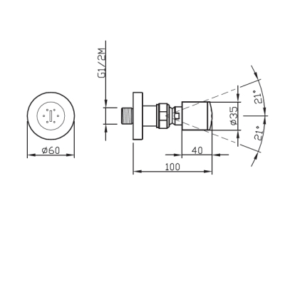 Carimali Design Body jet масажна форсунка 27100