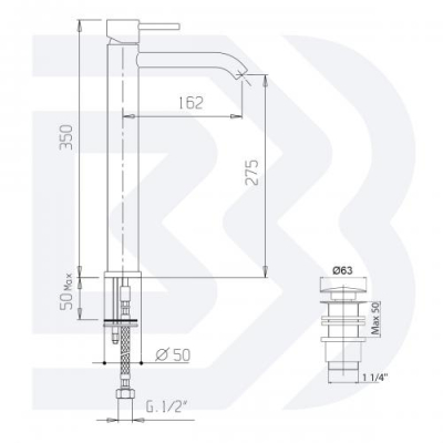 Bianchi Mini змішувач для раковини