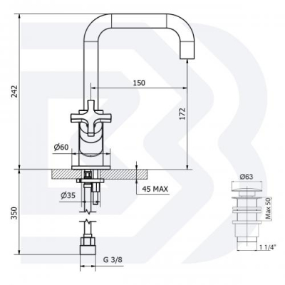 Bianchi Amelix змішувач для раковини