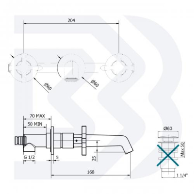 Bianchi Amelix змішувач для раковини