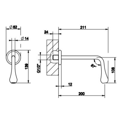 Gessi Goccia вилив 33715