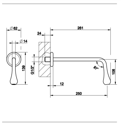 Gessi Goccia вилив 33719