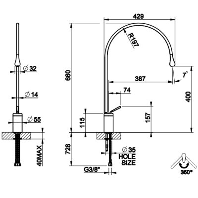  Gessi Goccia змішувач для раковини 33606