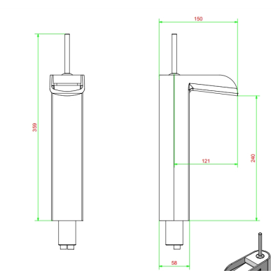 IB Rubinetterie LoveMe змішувач для раковини LM202CC