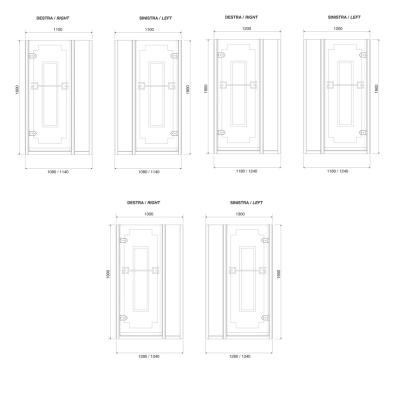 Gentry Home Athena душові двері в нішу 