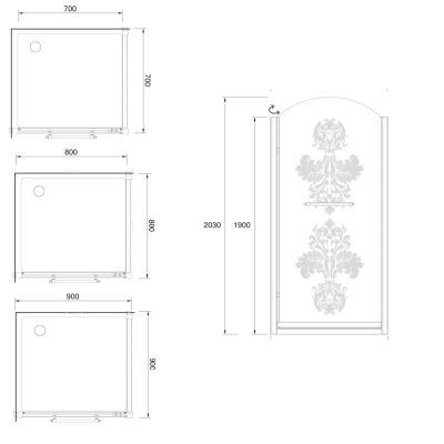 Gentry Home Arcadia душова кабіна