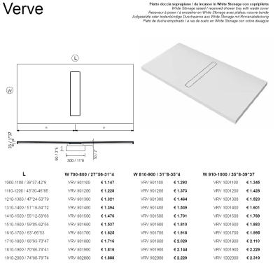 Moma Design Verve душовий піддон 