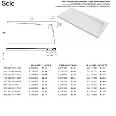 Moma Design Solo душовий піддон 