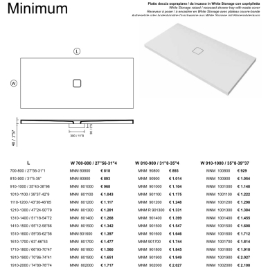 Moma Design Minimum душовий піддон 