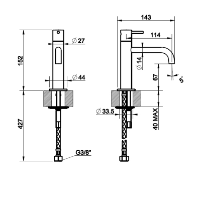 Gessi Кухонний кран Pillar Taps 20511