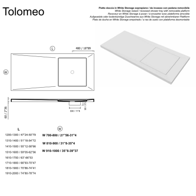 Moma Design Tolomeo  душовий піддон 