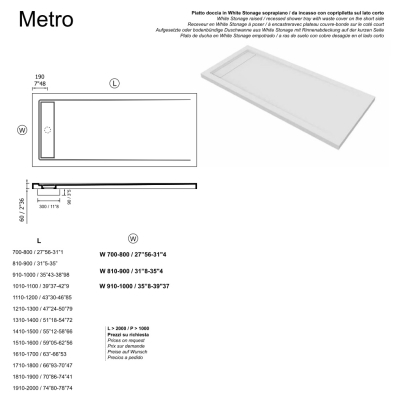 Moma Design Metro душовий піддон 
