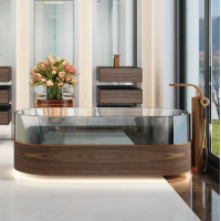 Ammonitum Suisse Crystal&Wood дерев`янная ванна зі склом Ammonitum Suisse Crystal&Wood дерев`янная ванна зі склом