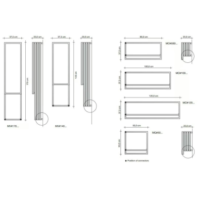 Tubes Montecarlo Horizontal  радіатор- полотенцесушарка водяна