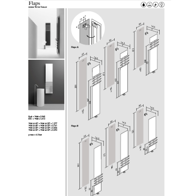 Antrax Flaps A/B полотенцесушарка водяна