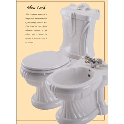 Modellazione Ala New Lord унітаз з біде в комплекті білий