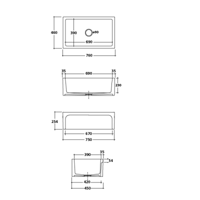 Galassia Kitchen Sinks Frame кухонна мийка 5117