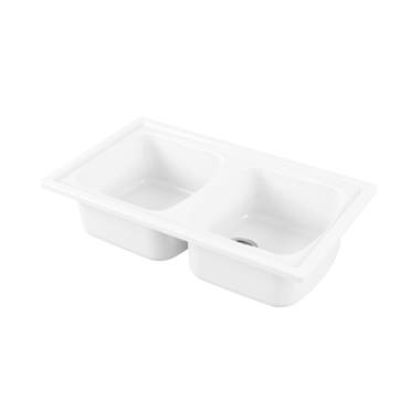 Galassia Kitchen Sinks Genius кухонна мийка подвійна 86 см