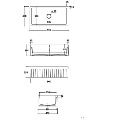 Galassia Kitchen Sinks Fluted кухонна мийка 5122