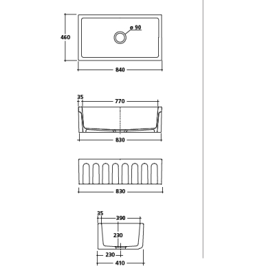 Galassia Kitchen Sinks Fluted кухонна мийка 5131