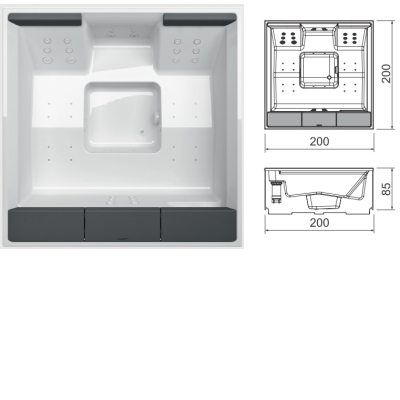 Hafro Altana SPA Outdoor Base басейн 200*200