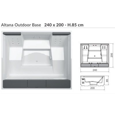 Hafro Altana SPA Outdoor Base басейн 200*240
