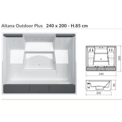 Hafro Altana SPA Outdoor Plus басейн 200*240