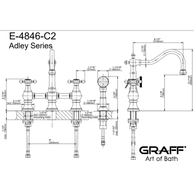Graff Design Adley Змішувач до кухні 4846C2