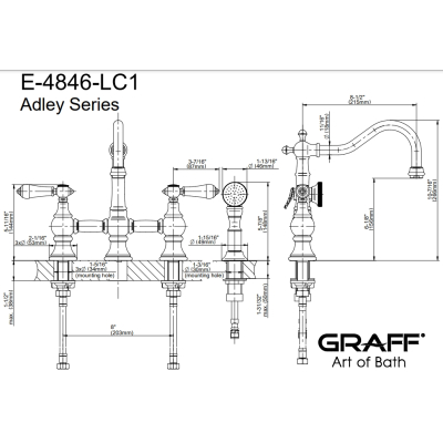 Graff Design Adley Змішувач до кухні 4846LC2