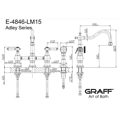 Graff Design Adley Змішувач до кухні 4846LM15