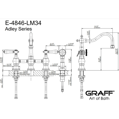Graff Design Adley Змішувач до кухні 4846LM34