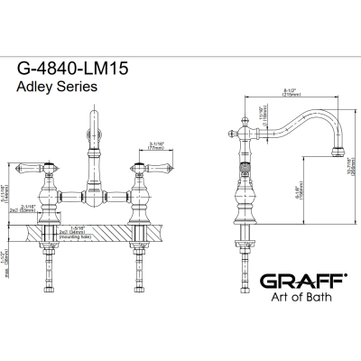 Graff Design Adley Змішувач до кухні 