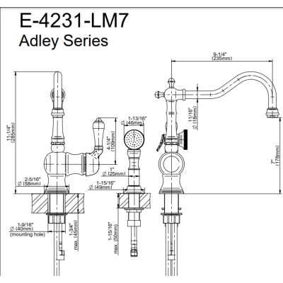 Graff Design Adley Змішувач до кухні 4231