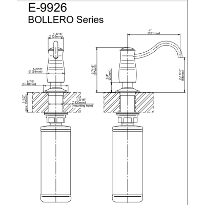 Graff Dispenser дозатор рідкого мила вбудований E-9926