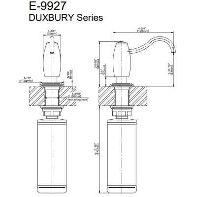 Graff Dispenser дозатор рідкого мила вбудований E-9927