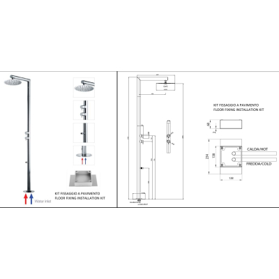 Bossini Outdoor Nec Вуличний душ  L00381