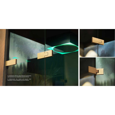 Gessi Shower G Swing System Diamanto кріплення на душове скло 67606