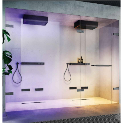 Gessi Shower G Swing System Rigato шарнір на душове скло 67573