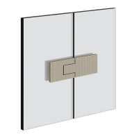 Gessi Shower G Swing System Rigato петлі на душове скло 67503 Gessi Shower G Swing System Rigato петлі на душове скло 67503