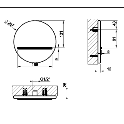 Gessi Shower каскад 65295 710