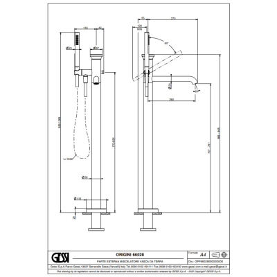 Змішувач для ванни Gessi - Origini 66028