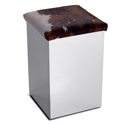 Кошик для білизни пуф 3SC Treesseci POUFF хром Н65