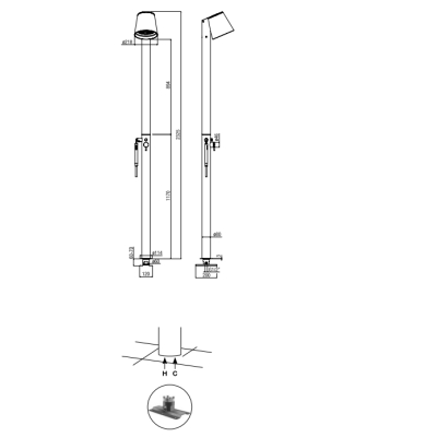 Alpi Outdoor Fred Вуличний душ FDO RE10S NE