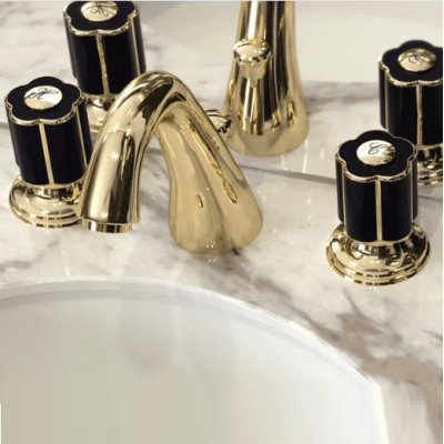 Bongio Fleur Змішувач для раковини золото 12501/11501