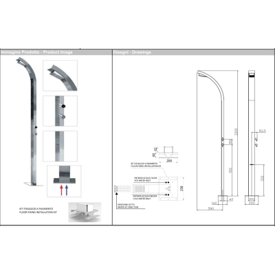 Bossini Outdoor Arch Column Вуличний душ L00861